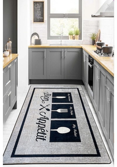 Seabon Grey Mutfak Halısı Djth Gri