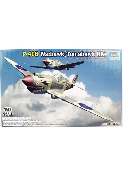 1/48 Curtiss P-40b Warhawk Savaş Uçağı Maketi, Trumpeter 02807