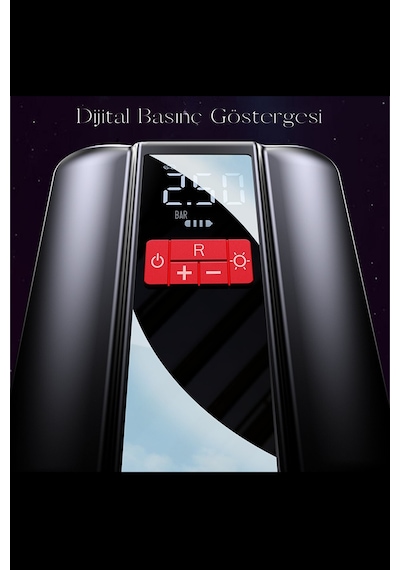 Fuchsia Vc04 Dijital Göstergeli 4000 Mah Bataryalı Kablosuz Hava Kompresörü