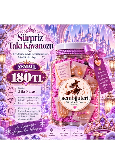 Sürpriz Takı Kavanozu Altın Rengi