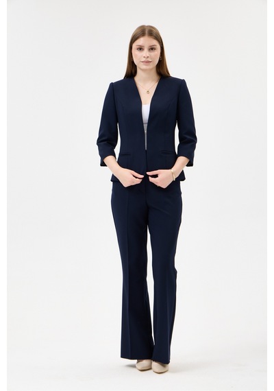 Velnara Moda Lacivert Zamansız Klasik Kadın Takım Elbise-v Yaka Ceket & İspanyol Paça Pantolon Lacivert - 927041557 Lacivert Velnara Moda Lacivert Zamansız Klasik Kadın Takım Elbise-v Yaka Ceket & İspanyol Paça Pantolon Lacivert - 927041557 Lacivert