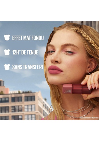 New York Super Stay Teddy Tint Uzun Süre Kalıcı Likit Mat Tint 40 Petalcore Çok Renkli