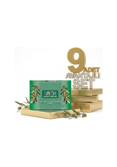 Safia Zeytinyağlı Banyo Sabunu 9x600 Gr Zeytinyağı