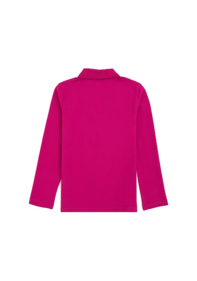 U.S. Polo Assn. Kız Çocuk Fuşya Polo Yaka Basic Sweatshirt 50296377-VR023