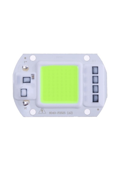 Yeşil 220V Projektör Cob Led 50W Driver Çipli