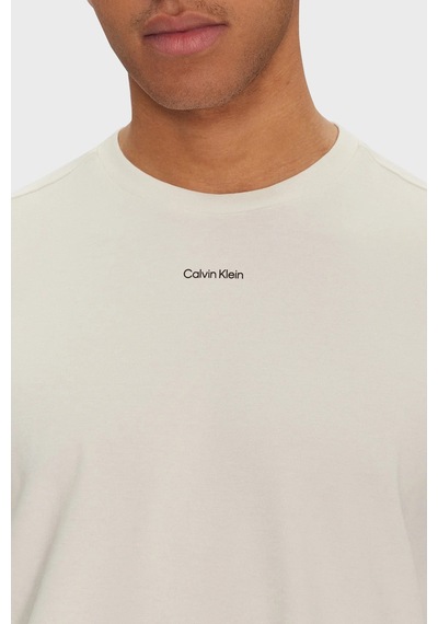 Calvin Klein Erkek T Shirt K10k112487 Yas Beyaz Beyaz