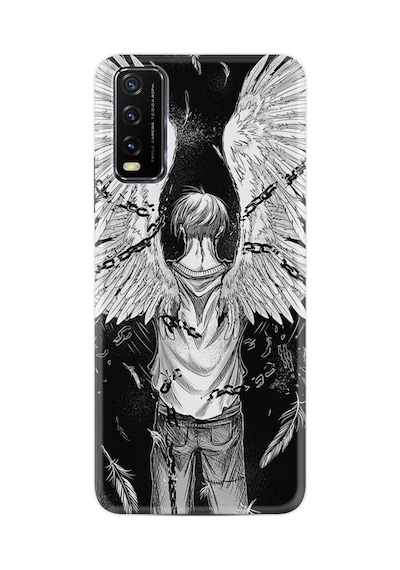 Vivo Y12s Kılıf Resimli Desenli Silikon Platinium Series Angel 1883