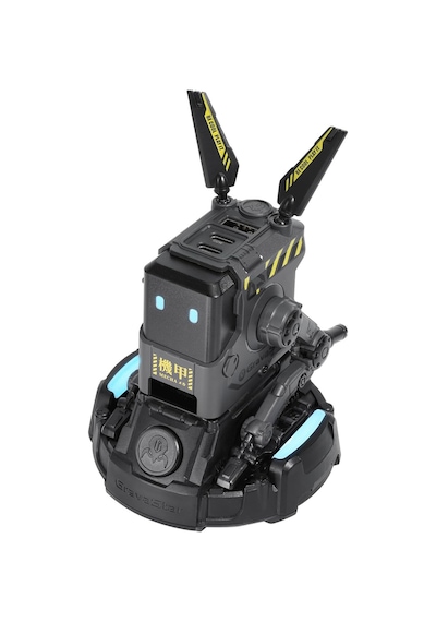 Gravastar Alpha65 Robot Figürlü 65w Hızlı Şarj Adaptörü Ve Şarj Standı, Gri