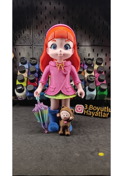 Gökkuşağı Ruby Oyuncak Figür Bebek 30 Cm - Sevimli Çizgi Film Karakteri Hediyelik