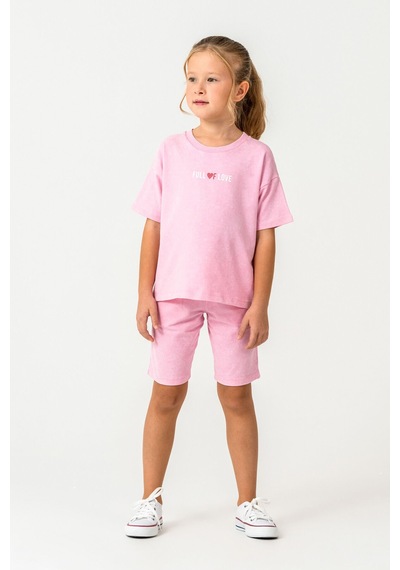 Rolypoly Kız Çocuk Pembe Bermuda Takım Rp3802-c-v3 Pembe