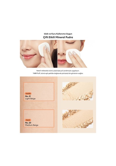 Islak Ve Kuru Kullanıma Uygun Mineral Pudra Signature Dramatic Twoway Pact Spf 25/pa++ No.23 Sand 73766528