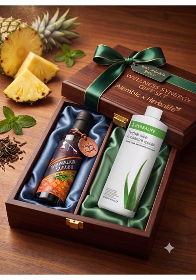 Aloe Konsantre Aromalı İçecek Alembic Bromelain Hediyeli