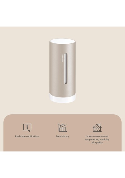 Netatmo Hava İstasyonu İçin Ek Akıllı İç Mekan Modülü, Sıcaklık, Nem Ve Hava Kalitesi Co2 İzleme, Nım-s-ww, Aksesuarlar, Kum
