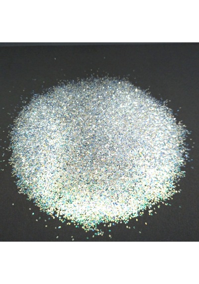 SİM SEDEFLİ BEYAZ RENK LAZER İRİ TANELİ  GLİTTER JANJANLI TOZ SİM 500 GR