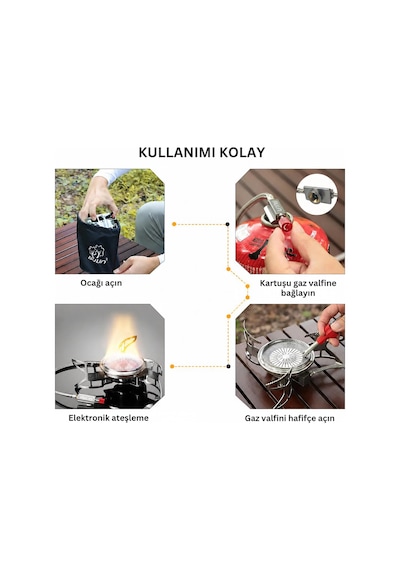 Bulin Bl100-b15n 3800w Windpro Ultralight Kamp Ocağı Gri