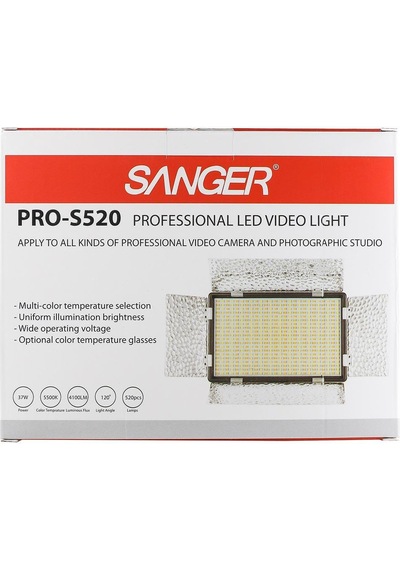 Sanger PRO-S520 Profesyonel Video Kamera Işığı