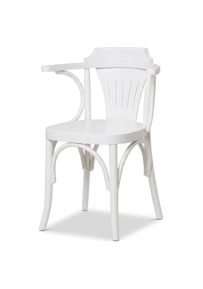 Thonet Klasik Ahşap Sandalye Beyaz