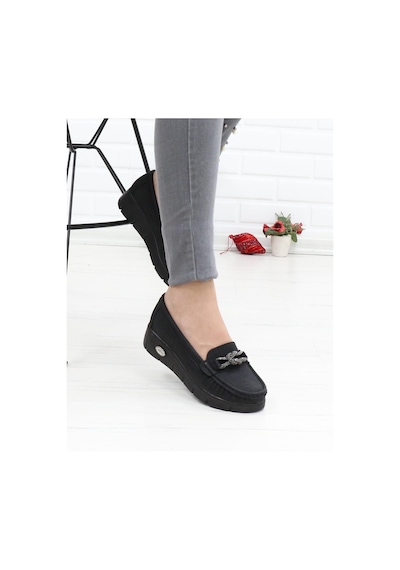 Nesil Shoes Nstar 410 Siyah Kot Anatomik Kadın Ayakkabı-siyah Kot Siyah