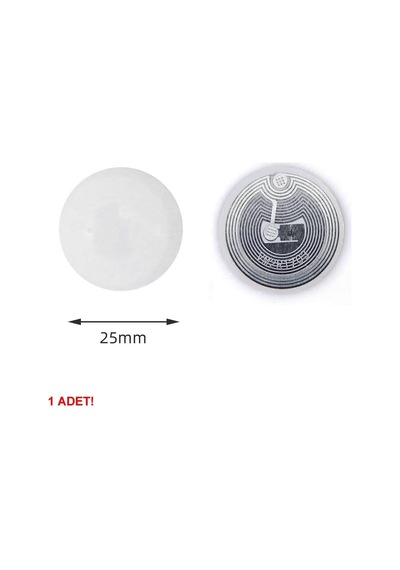 13.56mhz Uıd Değiştirilebilir 25mm Rfid Etiket Nfc Okunabilir Yazılabilir Göstergeç 13.56 Mhz K 1