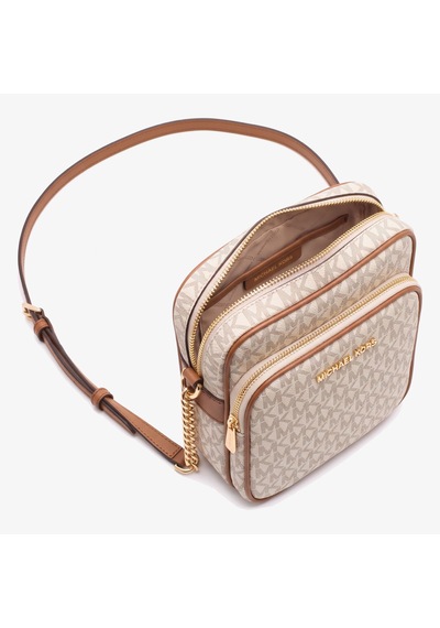 Michael Kors Jet Set Travel Kadın Logolu Çapraz Omuz Çantası 35f1gtvc2b Vanilya