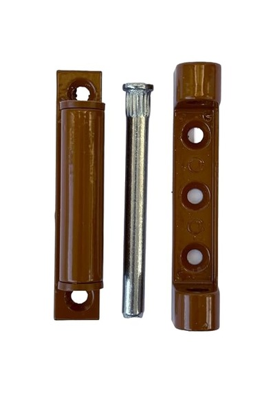 Plastik Pencere Ve Kapılar Için Metal Menteşe 75mm Kısa Tip Kahverengi Genel