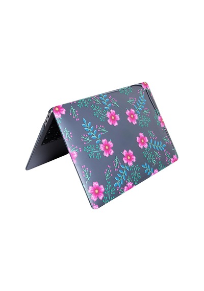Macbook Air 13.6 İnç Çiçek Desenli Kılıf A2681 A3113 A3240 A3449 M2 M3 M4 M5 Uyumlu Kristal Parlak Sert Kapak Hard Case Pembe Mavi Belirtilmemiş