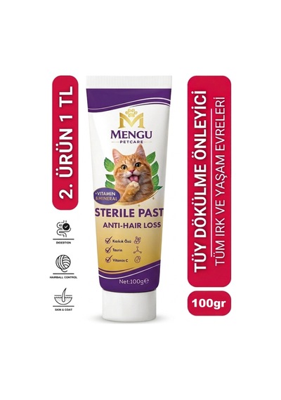 Tüy Dökülme Engelleyici, Tüy Yumağı Ve Kusma Önleyici Multivitamin Kedi Malt Macun 100 Gr
