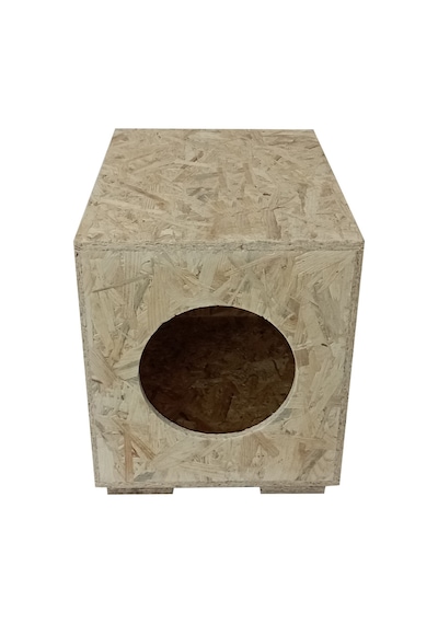 Apak Ahşap OSB Yağmura Dayanıklı Kedi Yuvası Kedi Evi
