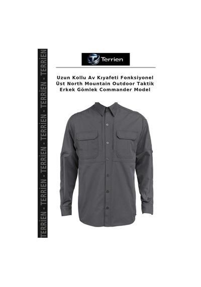 Terrien Uzun Kollu Av Kıyafeti Fonksiyonel Üst North Mountain Outdoor Taktik Erkek Gömlek Commander Model Çok Renkli