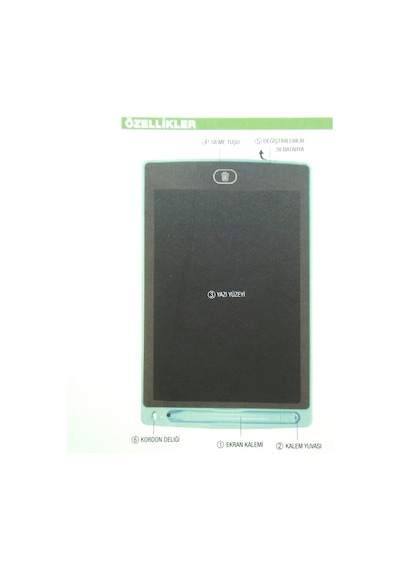 10 Inch Lcd Kırmızı Yazı Tahtası