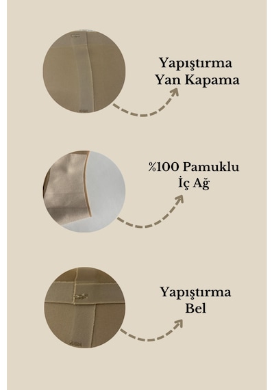 Sensu Kadın Yapıştırma Lazer Kesim Külot - Kts4055 Ten Ten