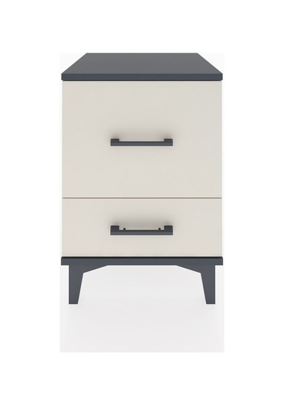 Hyperion Komodin 2 Çekmeceli 44x44x64 Antrasit-aytaşı Antrasit