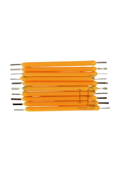 3 Volt 38mm Led Filament Sarı Amber Retro Tungsten Filament 10 Adet