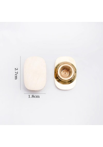Boş Mum Mühür Pirinç Damga Başlığı Oval Dikdörtgen 18x28mm