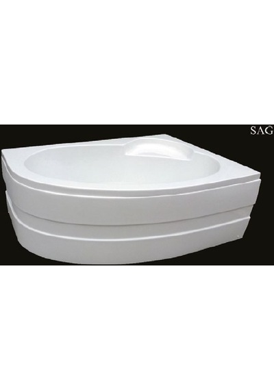 Alika 140 x 95 CM Asimetrik Jakuzi Küvet Hidromasaj Sağ Asimetrik Sistem-1 6 Jet