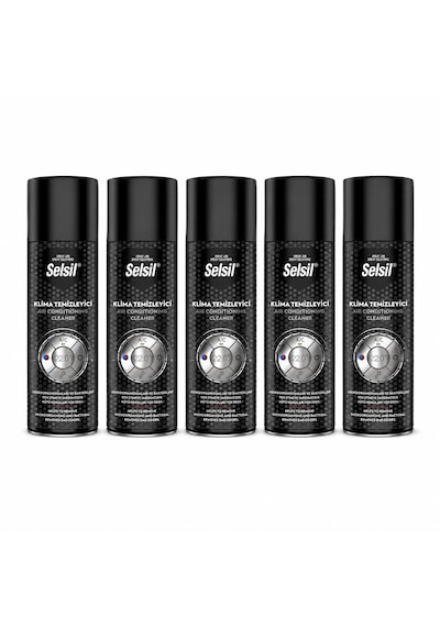 Selsil Klima Temizleyici Sprey 150 Ml Araç Klima Koku Giderici Limon Kokulu 5 Adet