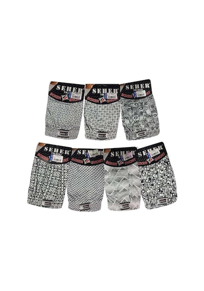 4 Adet Yıldızı Desenli Boxer / Külot Erkek Abani Classic Çok Renkli