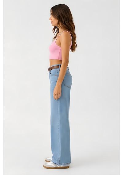 Lili Woman Kadın Pembe Halka Detaylı Crop Atlet E.9062