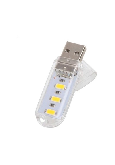 Taşınabilir Mini USB Beyaz LED Lamba 3 Ledli 5730 SMD Kamp Stick Beyaz