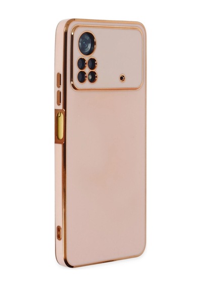Xiaomi Poco X4 Pro 5g Kılıf Volet Silikon - Pembe -