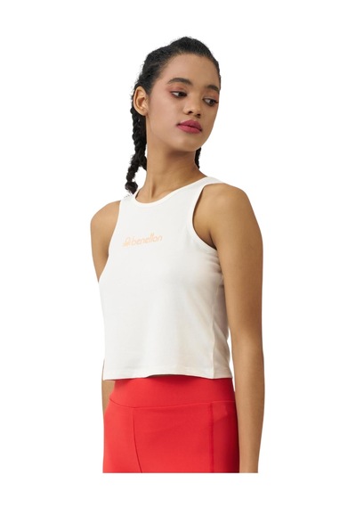 United Colors of Benetton Kadın Atlet Bnt-w20983 Ekrü