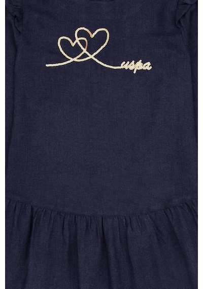U.s. Polo Assn. Kız Çocuk Lacivert Elbise Dokuma 50317592-vr033 Lacıvert