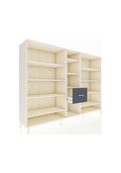 Hyperion Dolap 11 Raflı 3 Çekmeceli 220x44x163 Aytaşı-aytaşı/ant Aytaşı-aytaşı/antrasit Hyperion Dolap 11 Raflı 3 Çekmeceli 220x44x163 Aytaşı-aytaşı/ant Aytaşı-aytaşı/antrasit
