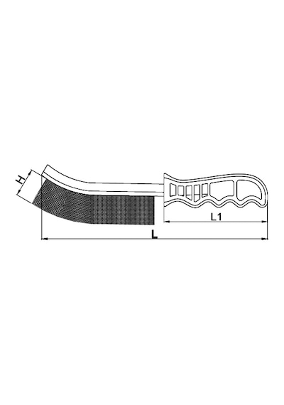 Ceta Form R41-1 Plastik Saplı Tel Fırça 245 MM