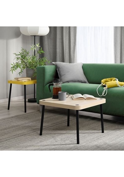 Ikea Sonhult Sehpa Seti, Sarı-huş Görünüm, 2 Parça