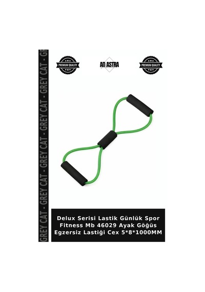Delux Serisi Lastik Günlük Spor Fitness Mb 46029 Ayak Göğüs Egzersiz Lastiği Cex 5 8 1000mm Yeşil