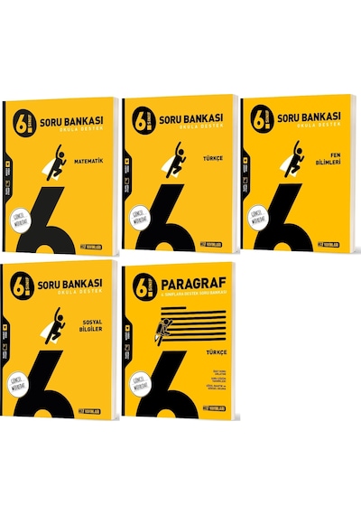 Hız 2026 6. Sınıf Matematik Türkçe Fen Sosyal Paragraf Soru Bankası Seti 5 Kitap