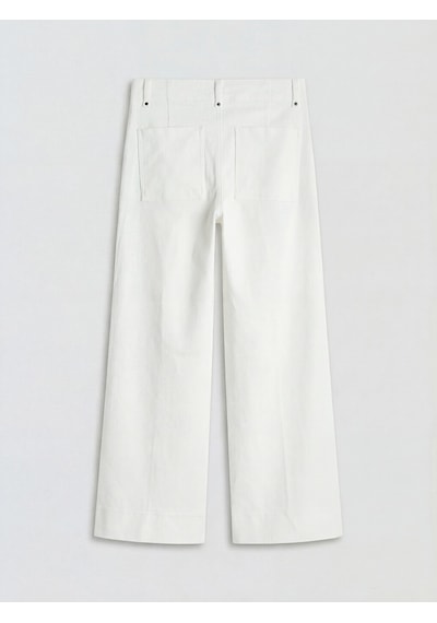 Lcw Modest Ekru Wideleg Fit Kadın Jean Pantolon