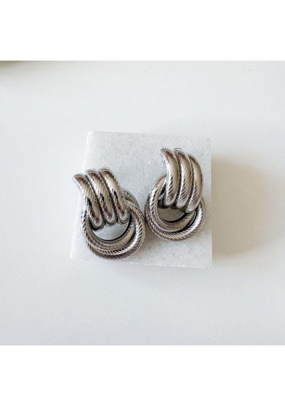 Çelik Margot Küpe Silver