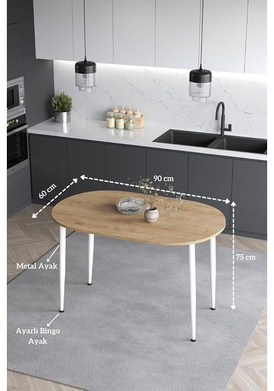 Melinda 60x90 Cm Safir Meşe Tabla Beyaz Metal Ayak Mutfak Masası Yemek Masası Balkon Masası Çalışma Masası Safir Meşe-beyaz Ayak Çok Renkli Melinda 60x90 Cm Safir Meşe Tabla Beyaz Metal Ayak Mutfak Masası Yemek Masası Balkon Masası Çalışma Masası Safir Meşe-beyaz Ayak Çok Renkli